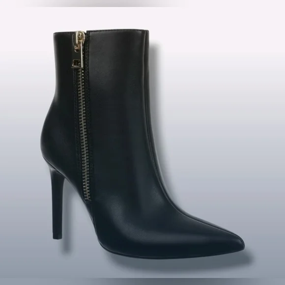 I.N.C. Women's Black Sarishaa Pointed-Toe Zip Booties Shoes Size 10M NIB - Picture 1 of 6